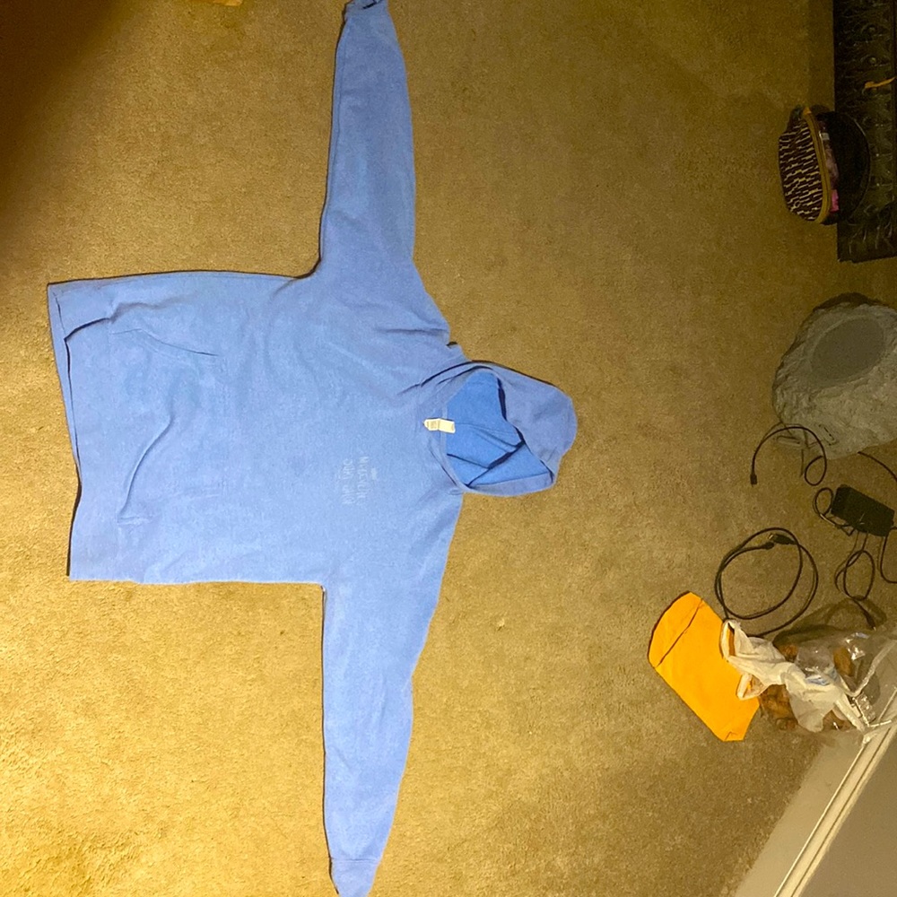 This is a large boys hoodie in blue from independence trade not used